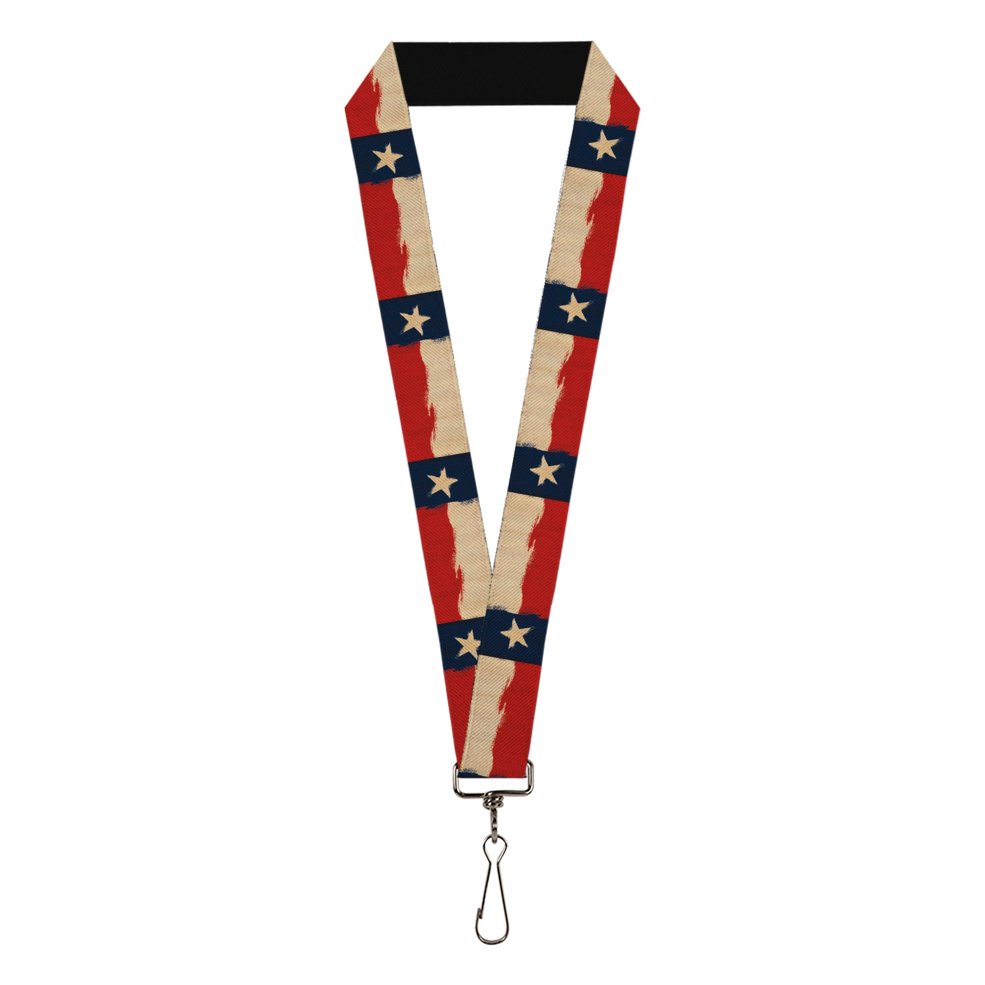 Lanyard - 1.0" - Texas Flag Distressed Painting Lanyards Buckle-Down