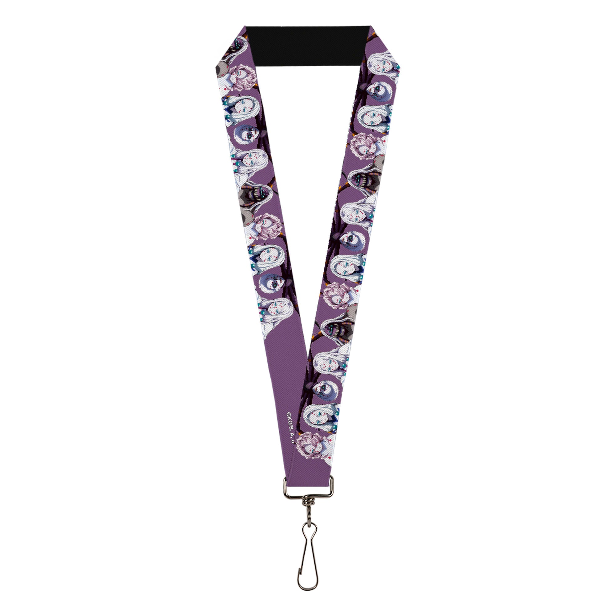 Lanyard - 1.0" - Demon Slayer The Spider Family Poses Purple Lanyards Demon Slayer