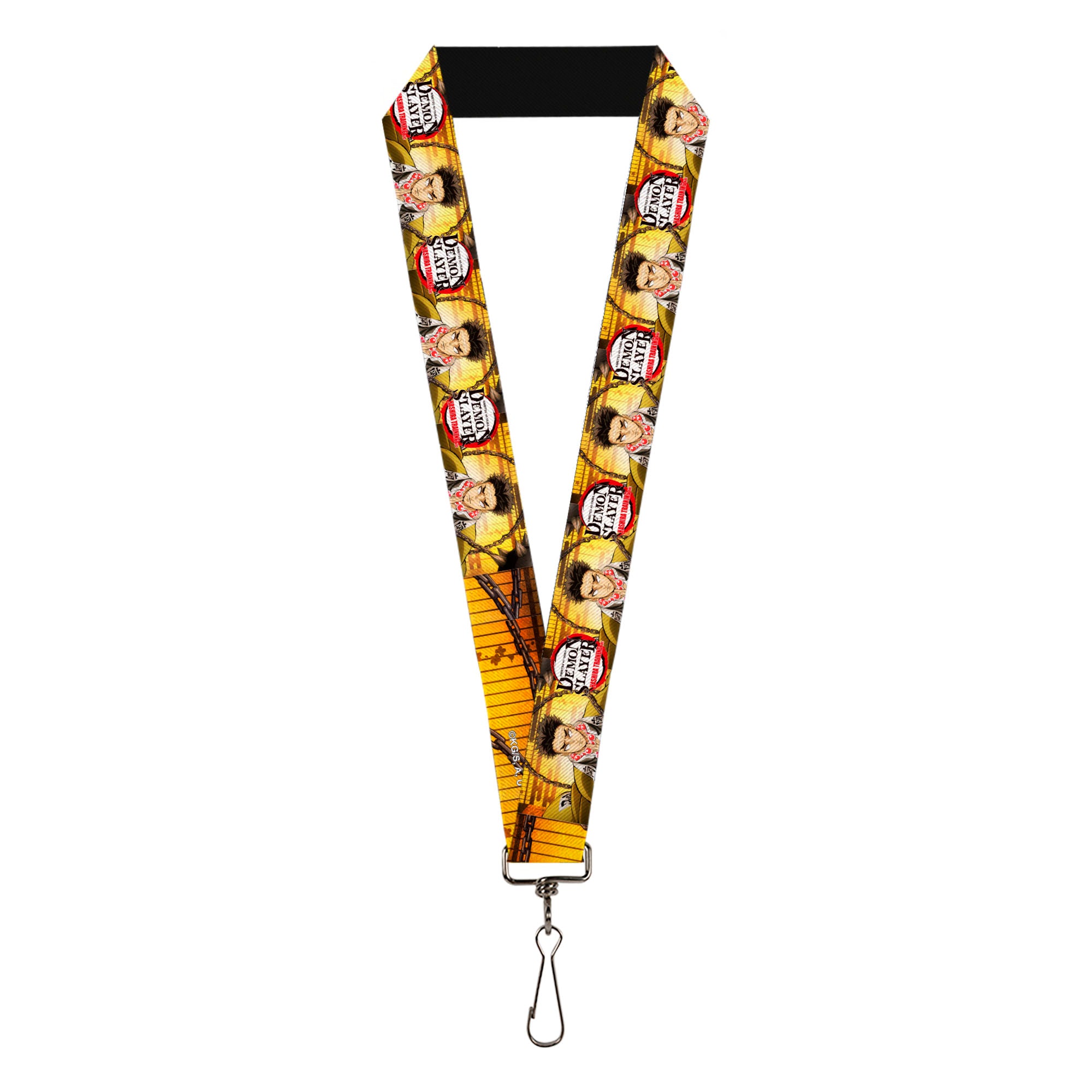 Lanyard - 1.0" - DEMON SLAYER Gyomei Himejima Chain Pose and Title Logo Lanyards Demon Slayer