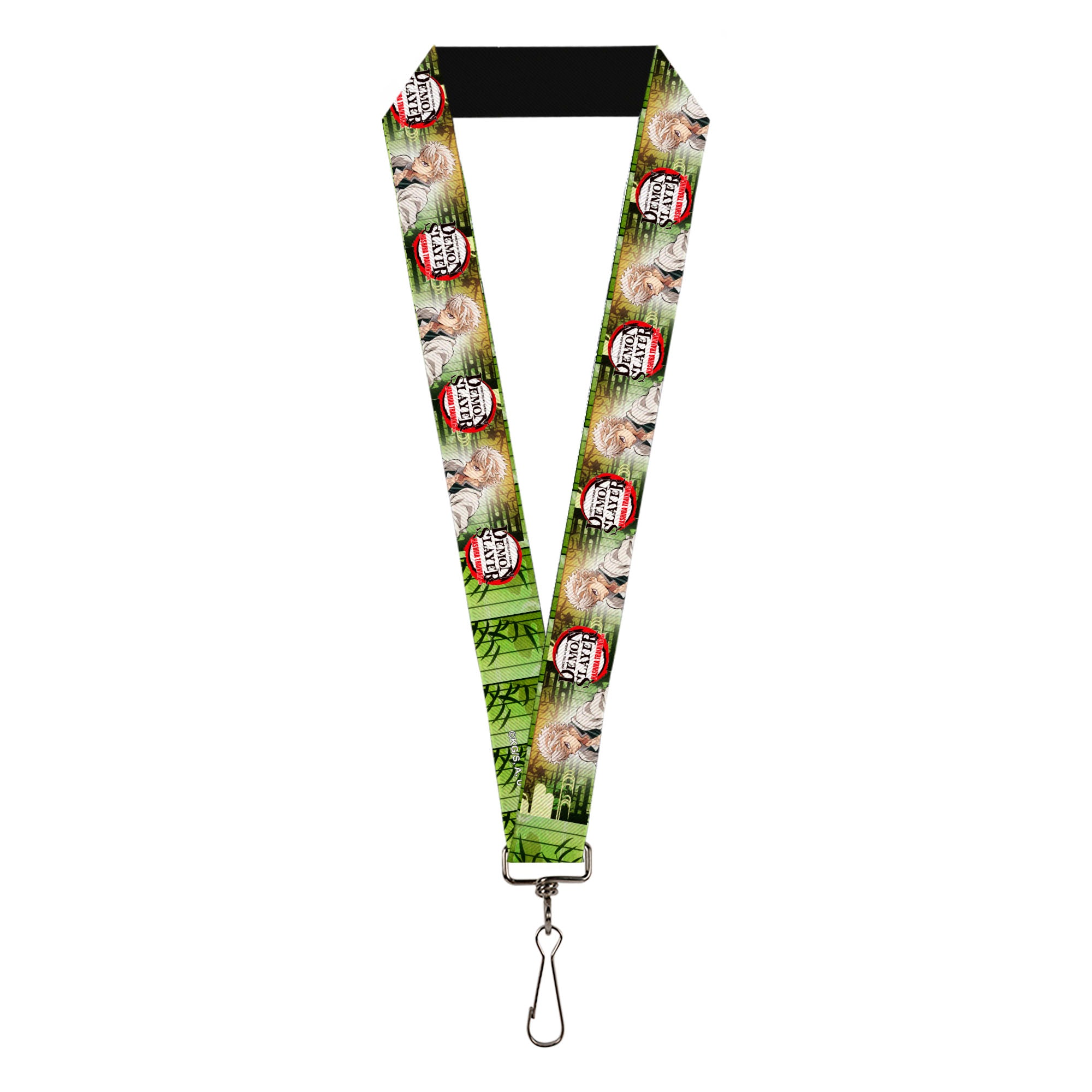 Lanyard - 1.0" - DEMON SLAYER Sanemi Shinazugawa Pose and Title Logo Lanyards Demon Slayer