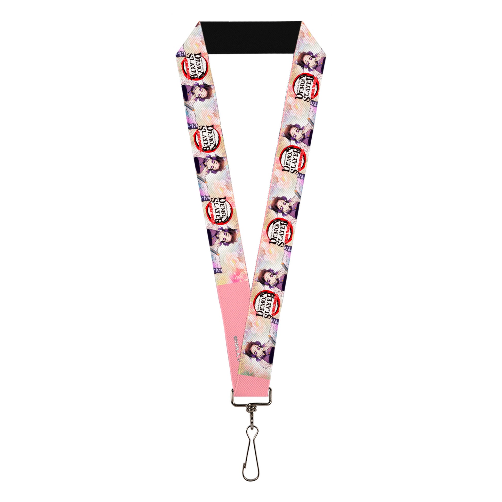Lanyard - 1.0" - DEMON SLAYER Shinobu Kocho Pose and Title Logo Lanyards Demon Slayer