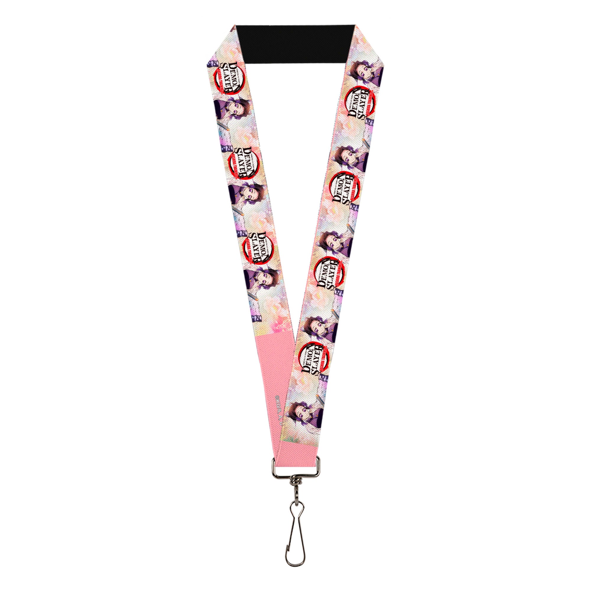 Lanyard - 1.0" - DEMON SLAYER Shinobu Kocho Pose and Title Logo Lanyards Demon Slayer