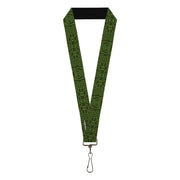 Lanyard - 1.0" - Avatar Last Airbender Earth Element Symbol Black/Olive Green Lanyards Avatar The Last Airbender