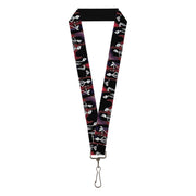 Lanyard - 1.0" - Adventure Time Marceline Poses Collage Reds Lanyards Adventure Time
