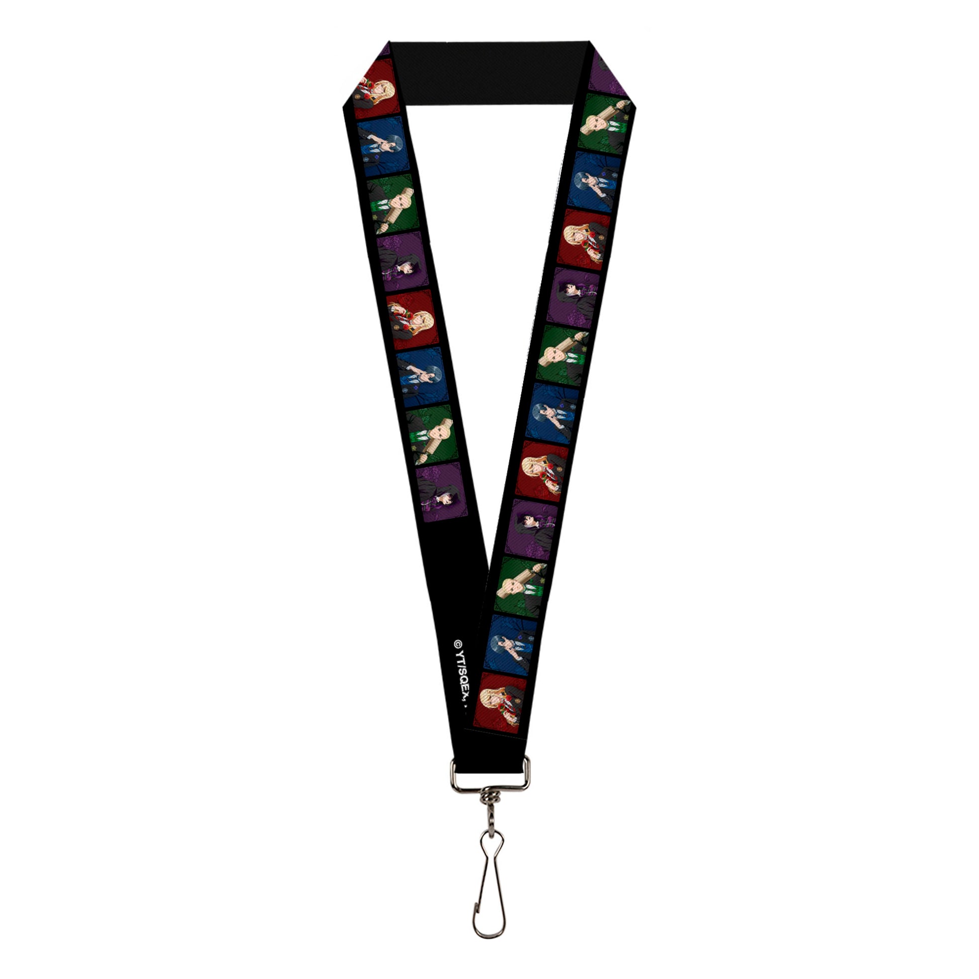 Lanyard - 1.0" - Black Butler House Head Pose Blocks Black/Multi Color Lanyards Black Butler
