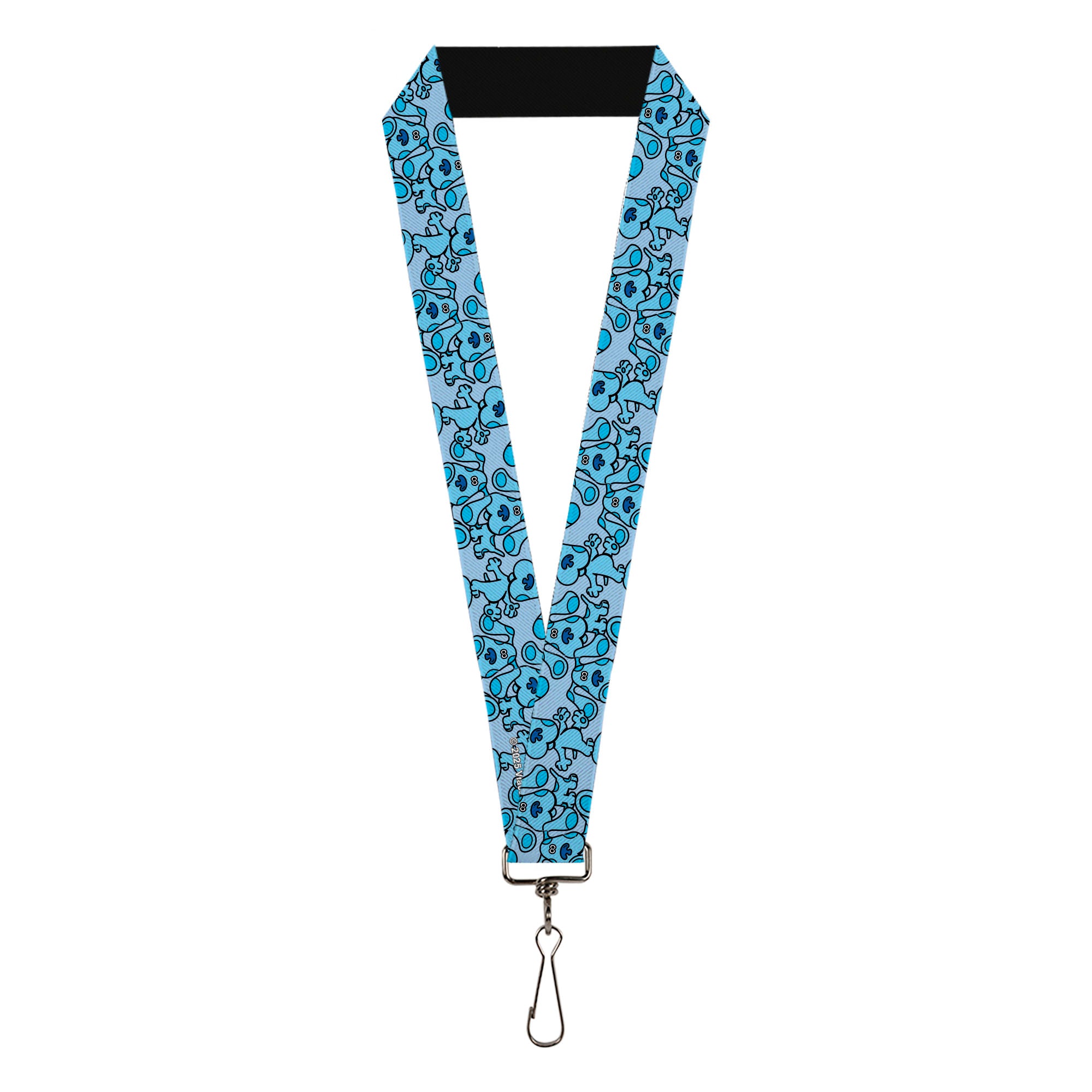 Lanyard - 1.0" - Blue's Clues Blue Poses Scattered Blues Lanyards Blue's Clues