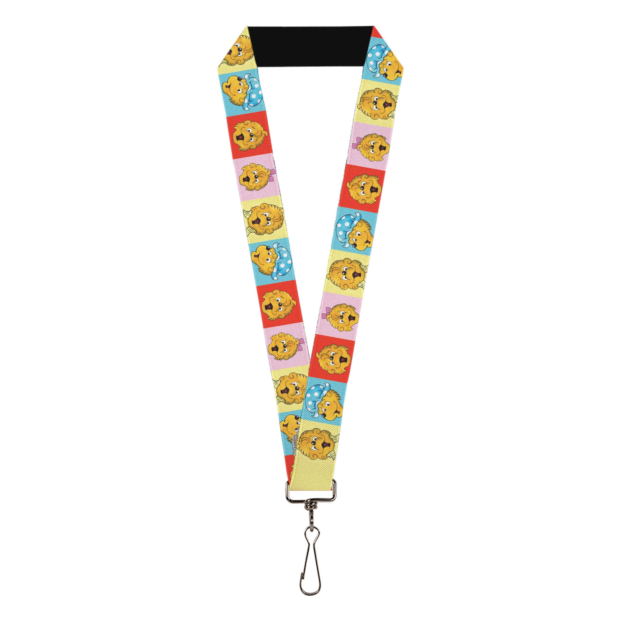 Lanyard - 1.0" - The Berenstain Bears Smiling Face Blocks Multi Color Lanyards The Berenstain Bears