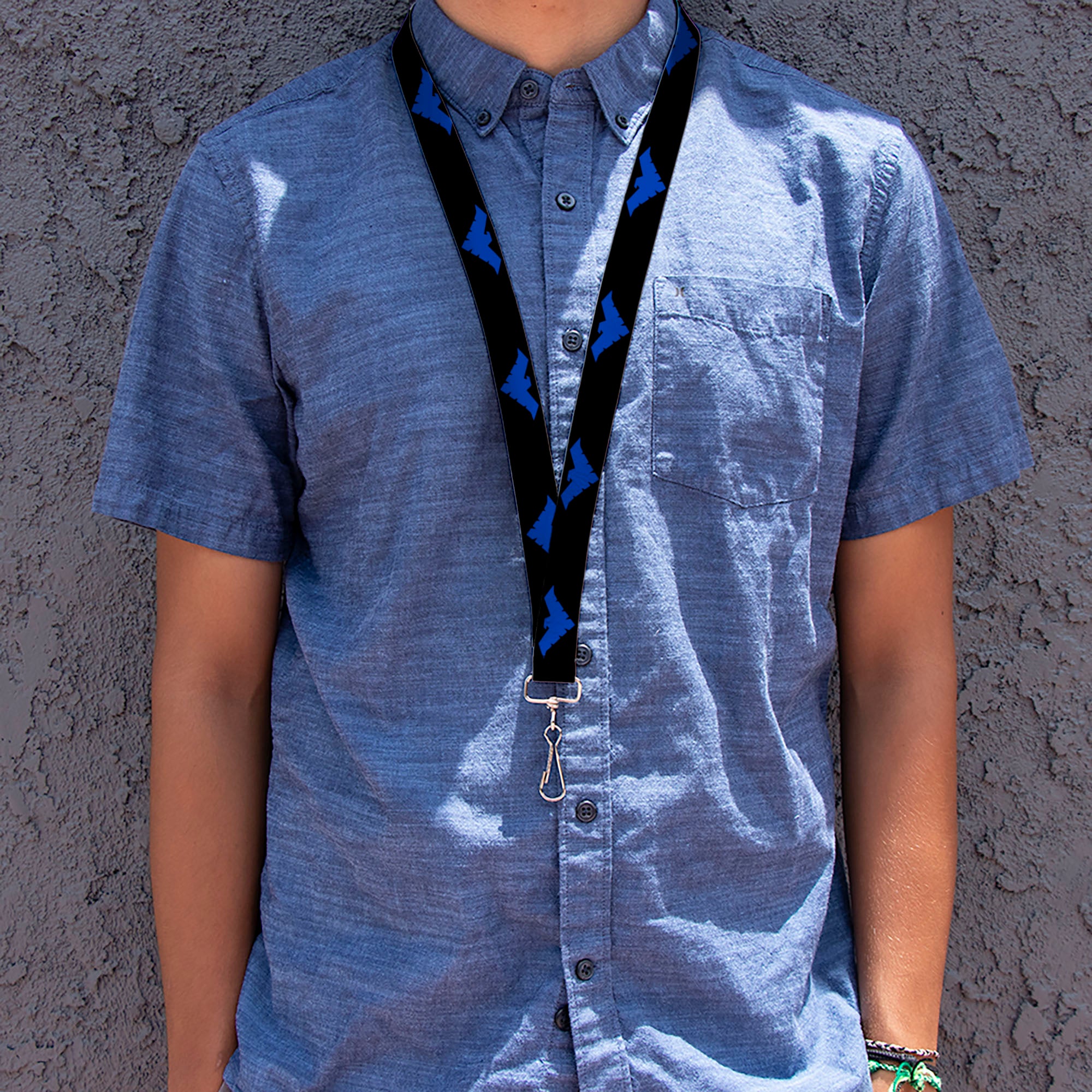 Lanyard - 1.0" - Nightwing Logo Black Blue Lanyards DC Comics