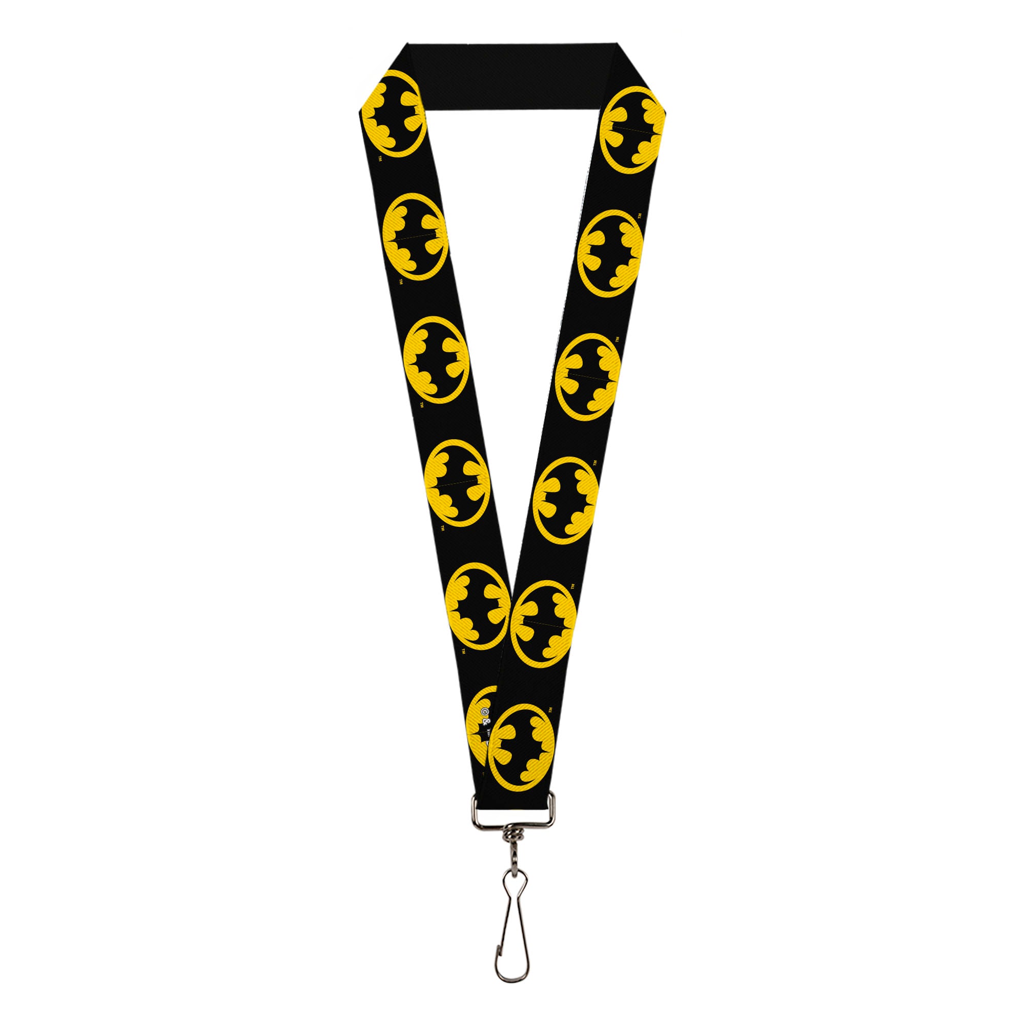 Lanyard - 1.0" - Batman 1989 Logo Black/Yellow Lanyards DC Comics