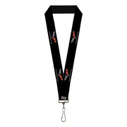 Lanyard - 1.0" - C6 Logo REPEAT Black Lanyards GM General Motors