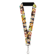 Lanyard - 1.0" - Dr. Stone Character Group Faces Close-Up Lanyards Dr. Stone