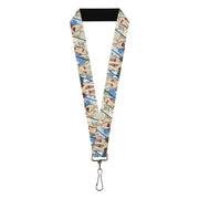 Lanyard - 1.0" - Dr. Stone Senku Ishigami Expression Blocks Blues Lanyards Dr. Stone