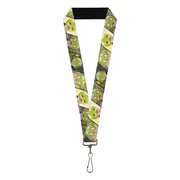 Lanyard - 1.0" - DR. STONE Title Logo and Suika Pose Blocks Lanyards Dr. Stone