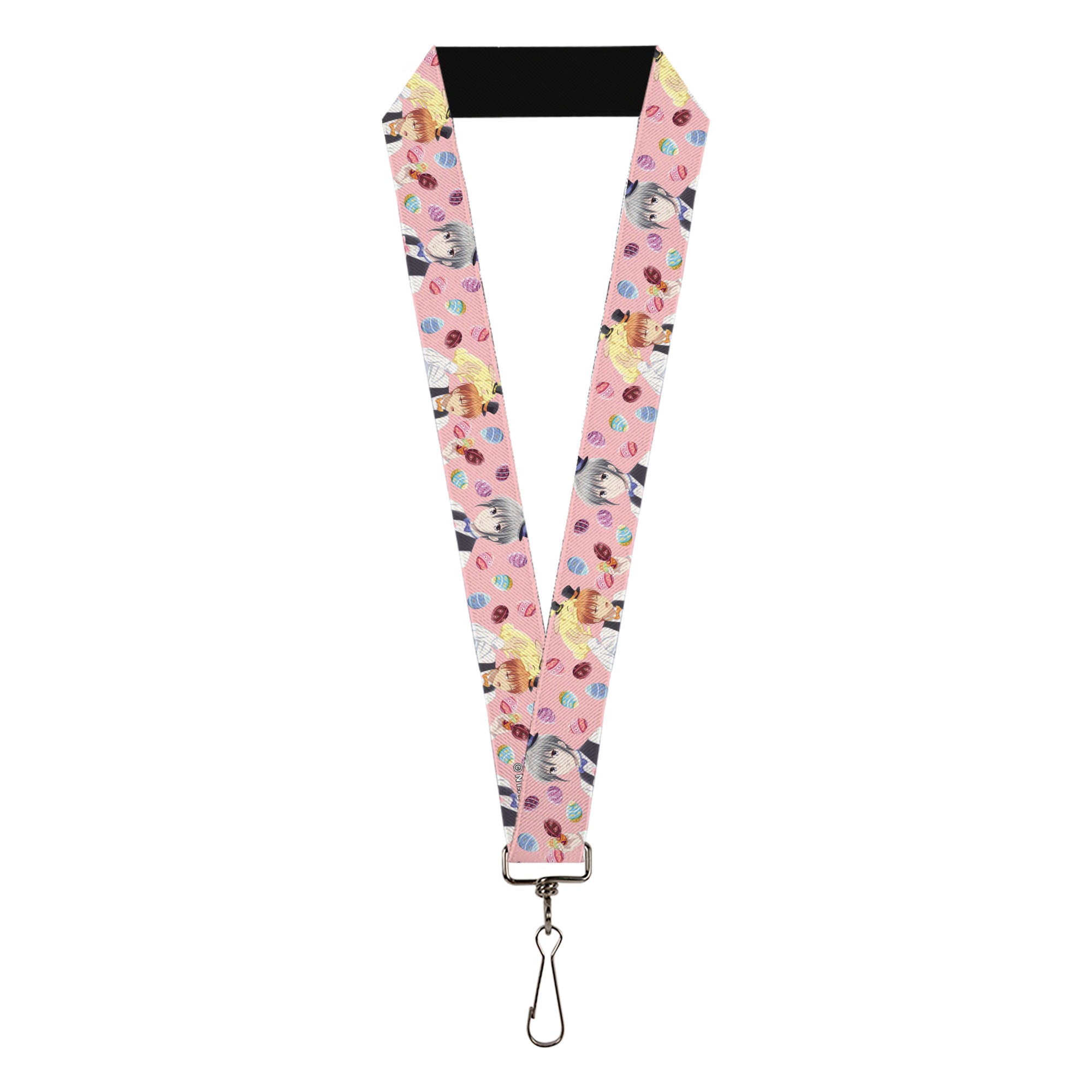 Lanyard - 1.0" - Fruits Basket Kyo and Yuki Easter Themed Animage Poster Pose Pink Lanyards Fruits Basket
