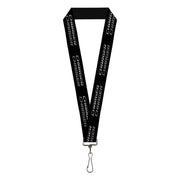 Lanyard - 1.0" - CHARGER Double Repeat Black Gray Lanyards Dodge
