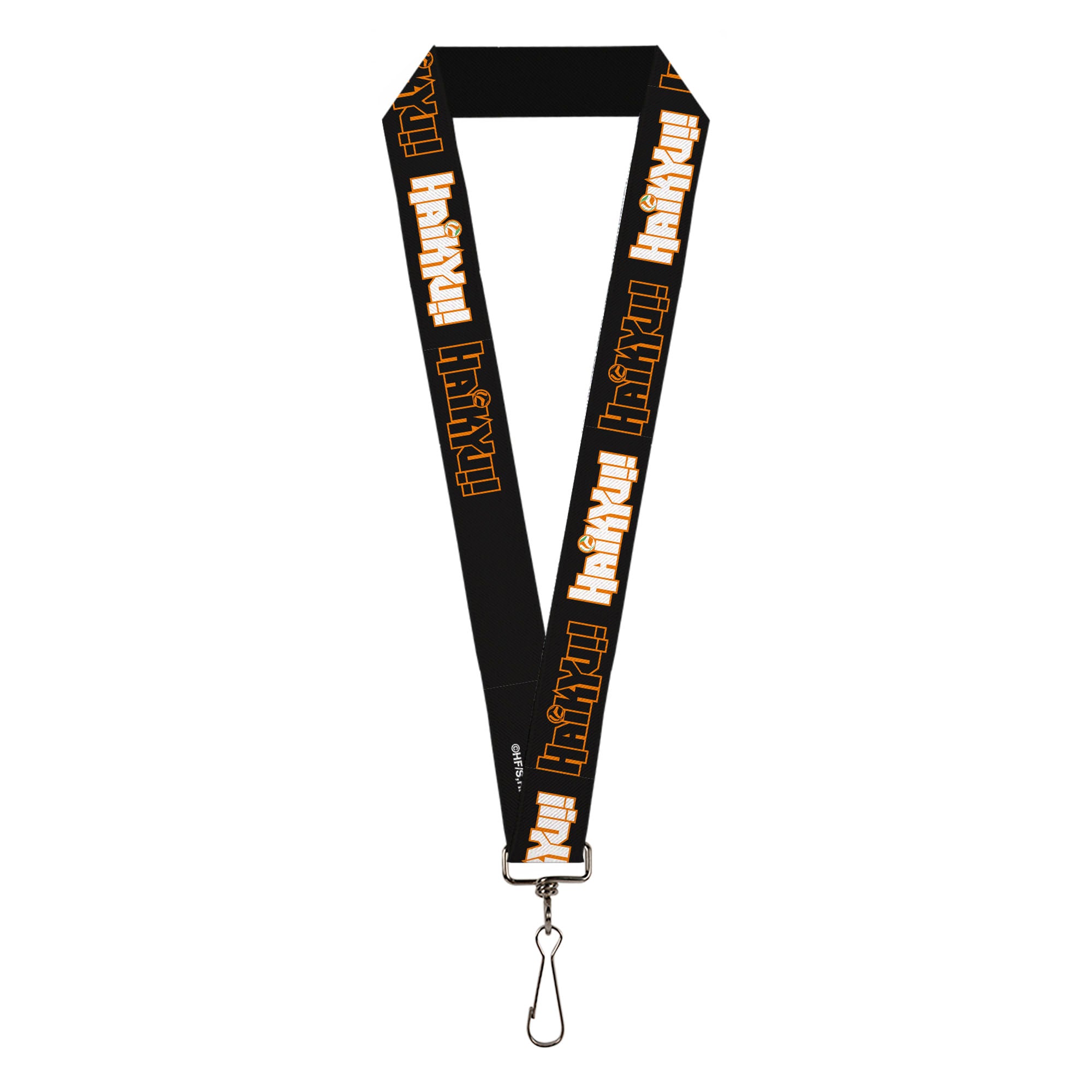 Lanyard - 1.0" - HAIKYU Title Logos Black/Orange/White Lanyards Crunchyroll