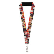 Lanyard - 1.0" - Hell's Paradise Convicts and Yamada Clan Characters Red Lanyards Hell's Paradise