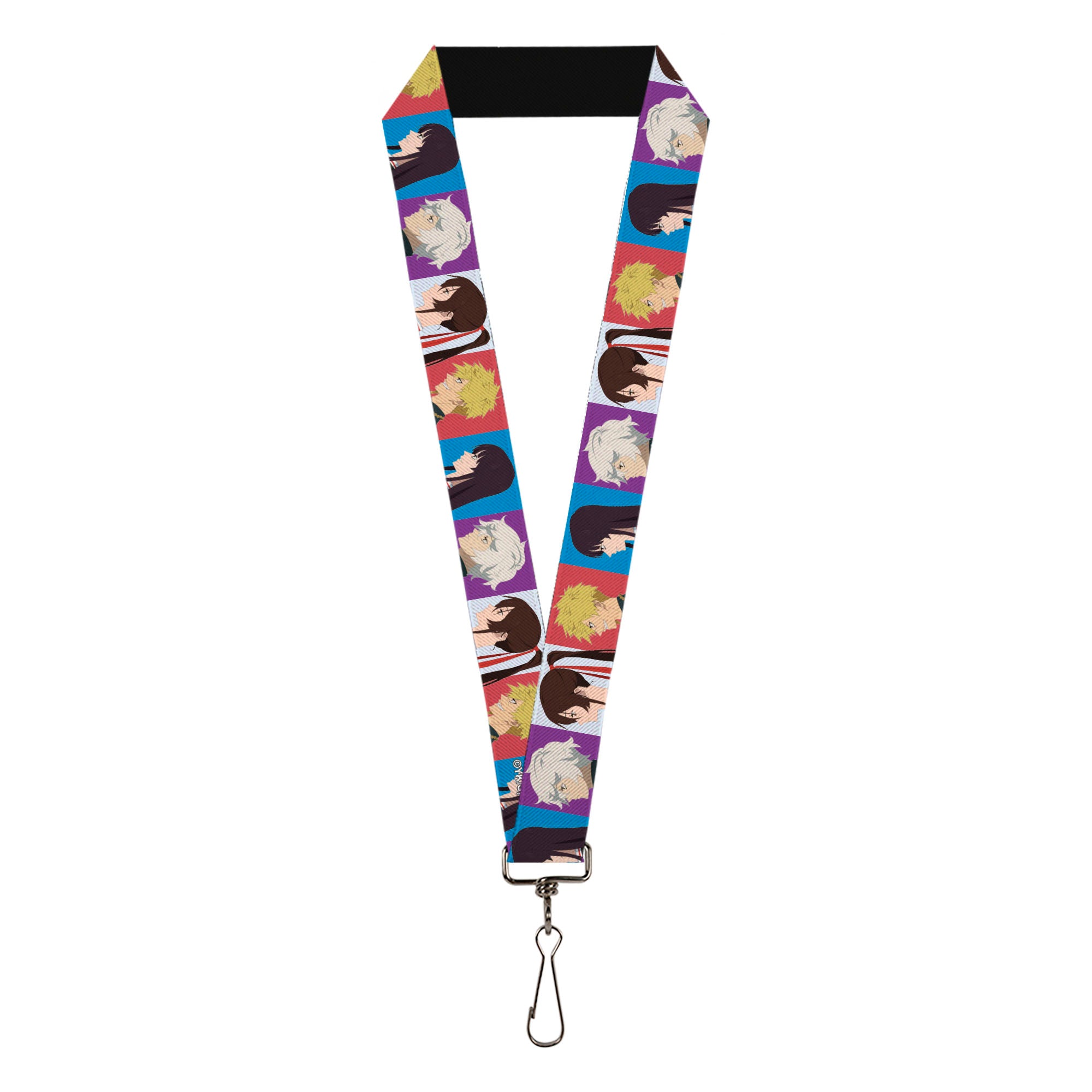 Lanyard - 1.0" - Hell's Paradise Gabimaru Sagiri Chobe and Toma Profile Blocks Multi Color Lanyards Hell's Paradise