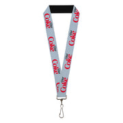 Lanyard - 1.0" - DIET COKE Logo Light Gray/Black/Red Lanyards Coca-Cola