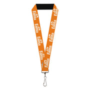 Lanyard - 1.0" - Vintage Orange FANTA Logo Orange/White Lanyards Coca-Cola