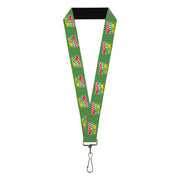 Lanyard - 1.0" - MELLO YELLO Logo Green/White/Red/Yellow Lanyards Coca-Cola