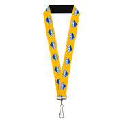 Lanyard - 1.0" - FANTA Logo Pineapple Yellow/Blue/White Lanyards Coca-Cola
