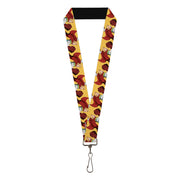 Lanyard - 1.0" - My Hero Academia Mirio Togata Upper Cut Pose Yellow Lanyards My Hero Academia