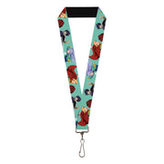 Lanyard - 1.0" - My Hero Academia The Big 3 Action Poses Light Blue Lanyards My Hero Academia