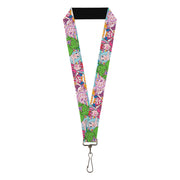 Lanyard - 1.0" - Candy Land Character Lineup Stripe Multi Color Lanyards Candy Land