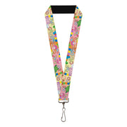 Lanyard - 1.0" - Candy Land TAKE ME TO THE CANDY Character Collage Multi Color Lanyards Candy Land