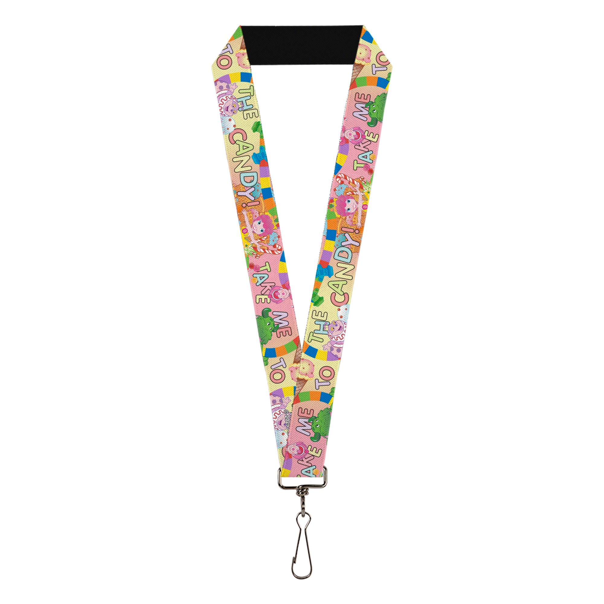 Lanyard - 1.0" - Candy Land TAKE ME TO THE CANDY Character Collage Multi Color Lanyards Candy Land