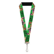 Lanyard - 1.0" - COWBOY BEBOP Crew Group Pose and Title Logo Green/Black Lanyards Cowboy Bebop