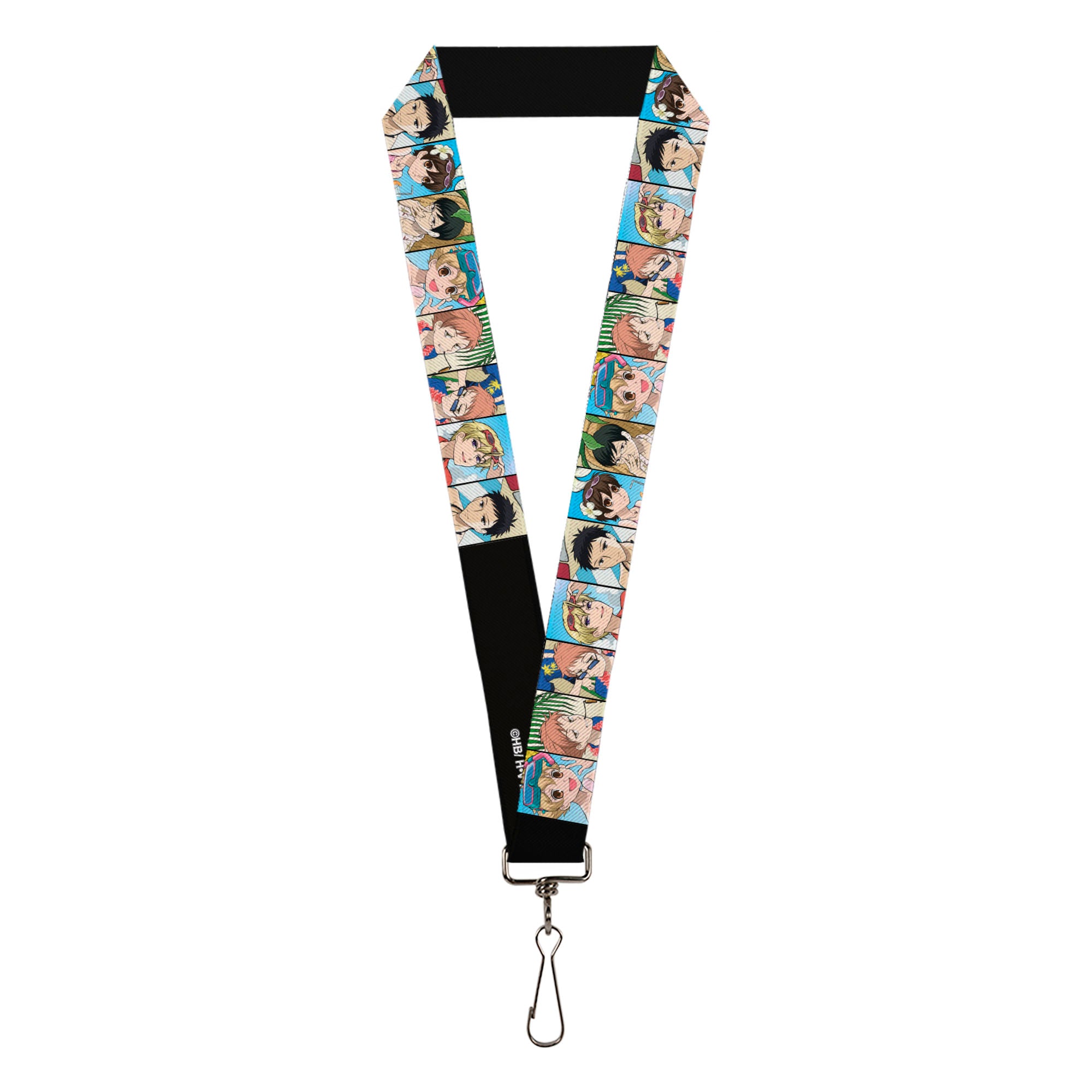 Lanyard - 1.0" - Ouran High School Host Club Seven Character Beach Day Pose Blocks Lanyards Ouran High School Host Club