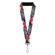 Lanyard - 1.0" - SOLO LEVELING Sung Jinwoo Anime Expo Pose Grays/Red Lanyards Solo Leveling