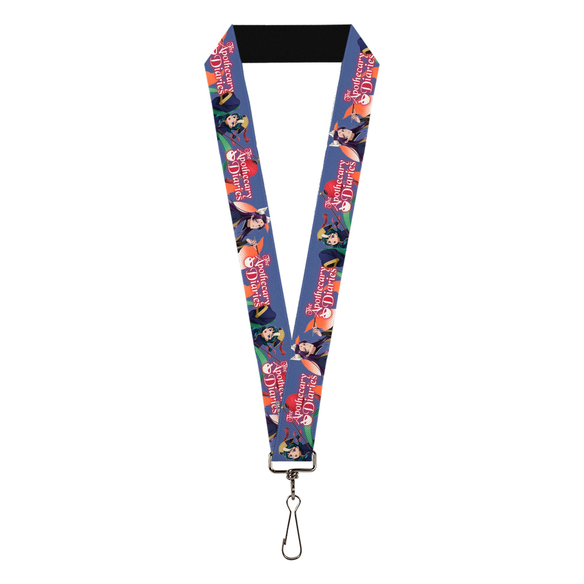 Lanyard - 1.0" - THE APOTHECARY DIARIES Jinshi and Maomao Pose and Title Logo Purple Lanyards The Apothecary Diaries