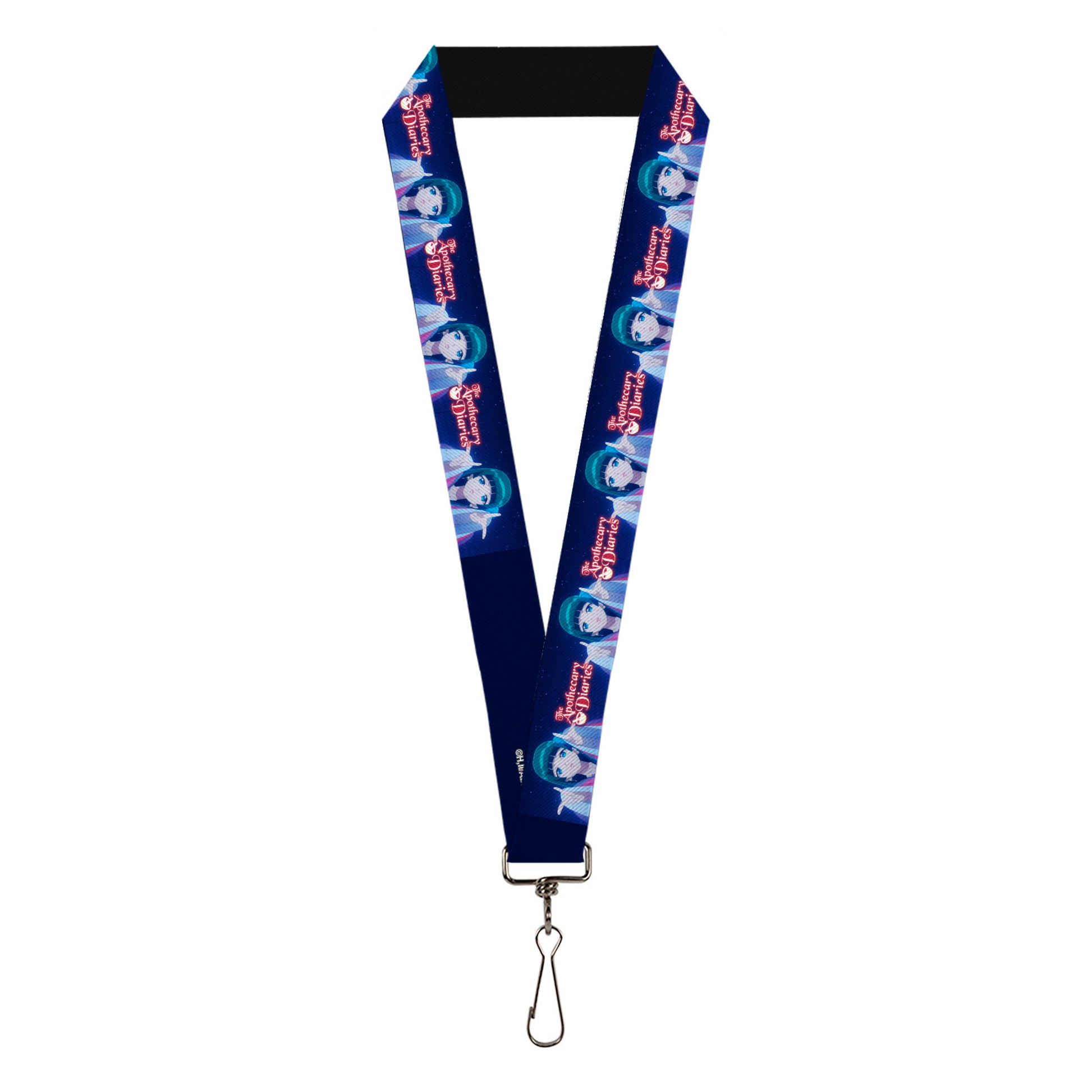 Lanyard - 1.0" - THE APOTHECARY DIARIES Maomao Hands Out Pose and Title Logo Purples Lanyards The Apothecary Diaries