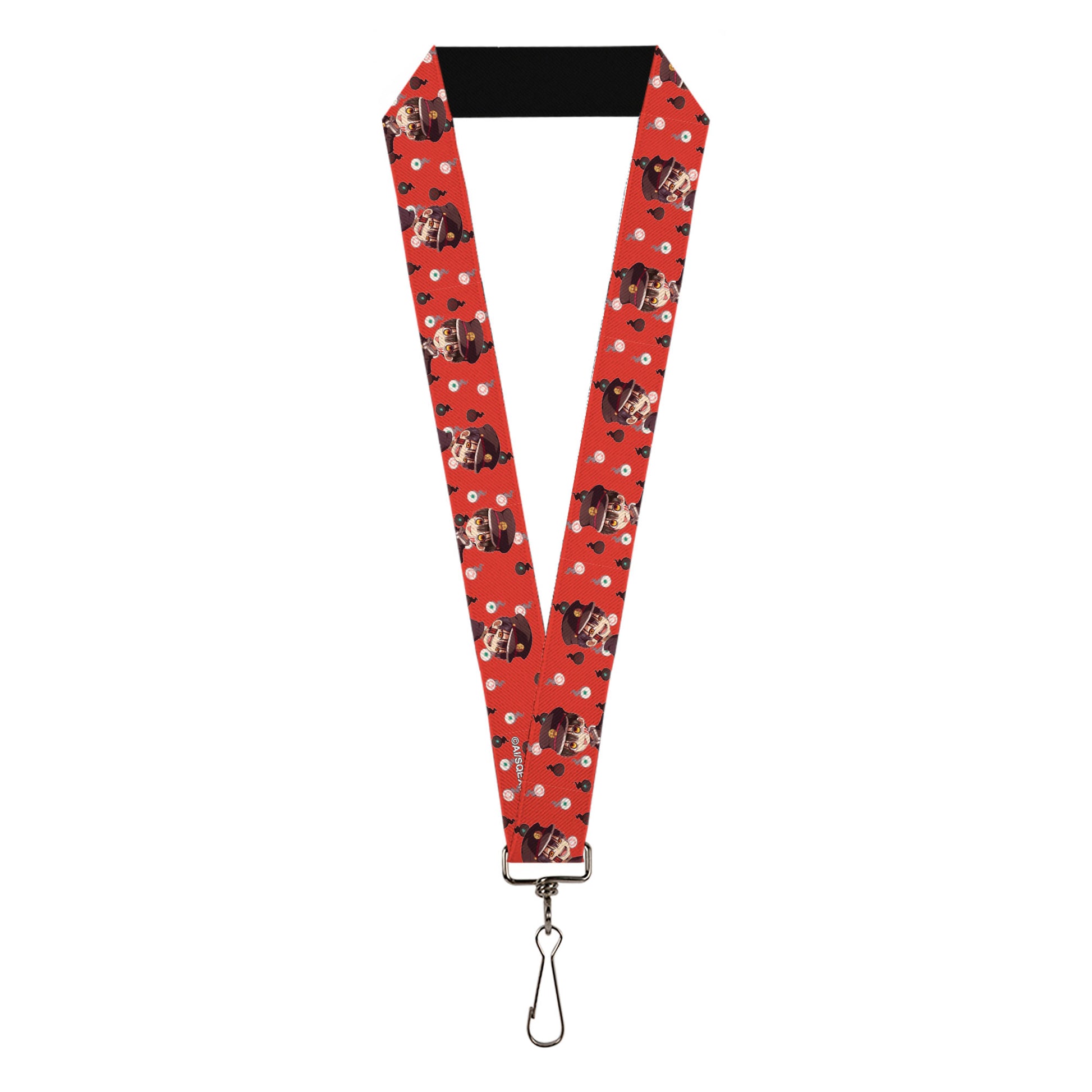 Lanyard - 1.0" - After-School Hanako-Kun Hanako Poses and Hakujouda Orbs Red Lanyards After-School Hanako-Kun