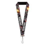 Lanyard - 1.0" - DEADSHOT Face Pose Targets Bullets Lanyards DC Comics