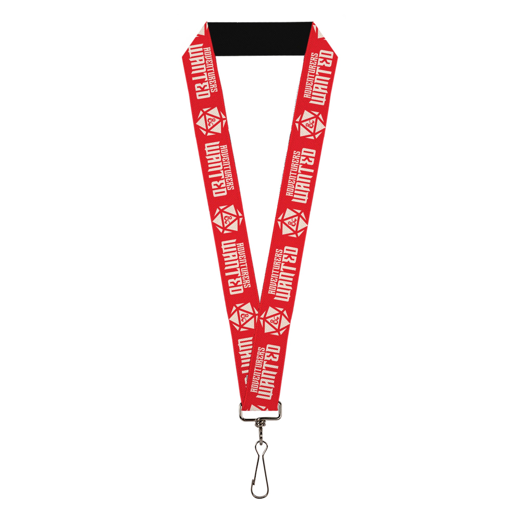 Lanyard - 1.0" - Dungeons & Dragons ADVENTURERS WANTED Red/White Lanyards Dungeons & Dragons