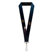 Lanyard - 1.0" - BALDUR'S GATE III Title Logo and Astarion Pose Blue Lanyards Baldur's Gate III