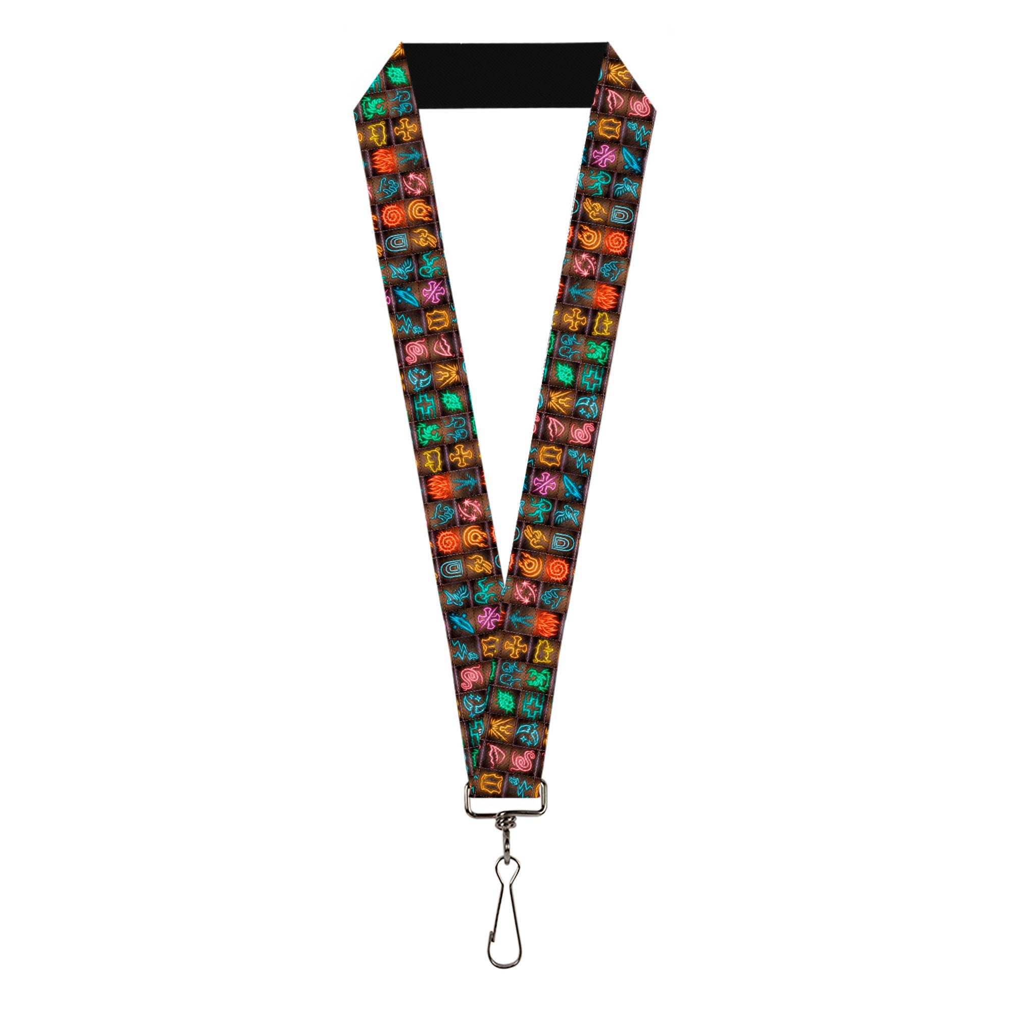 Lanyard - 1.0" - Baldur's Gate III Spells Icon Mini Blocks Multi Color Lanyards Baldur's Gate III