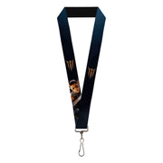 Lanyard - 1.0" - BALDUR'S GATE III Title Logo and Lae'zel Pose Blues Lanyards Baldur's Gate III
