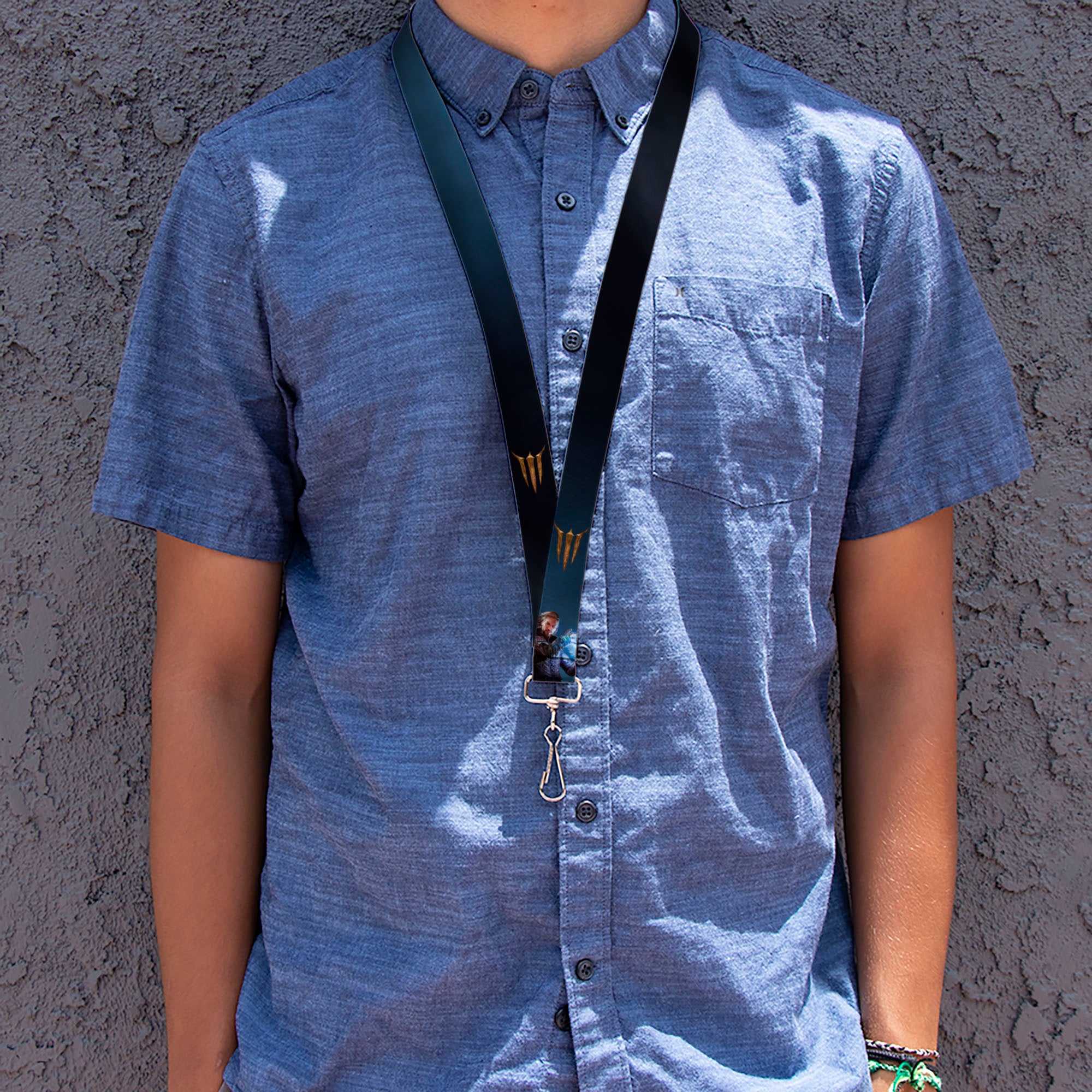 Lanyard - 1.0" - BALDUR'S GATE III Group Pose and Title Logo Grays Lanyards Baldur's Gate III