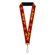 Lanyard - 1.0" - Dodge SRT Hellcat Logo Burgundy Yellow Lanyards Dodge