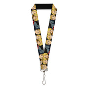 Lanyard - 1.0" - Fullmetal Alchemist Brotherhood Elric Brothers Face Close-Up Lanyards Fullmetal Alchemist