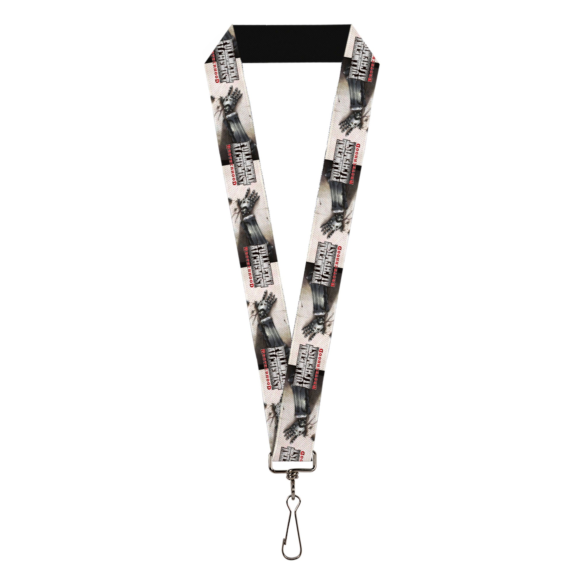Lanyard - 1.0" - FULLMETAL ALCHEMIST BROTHERHOOD Edward Elrics Automail Arm Tan Lanyards Fullmetal Alchemist
