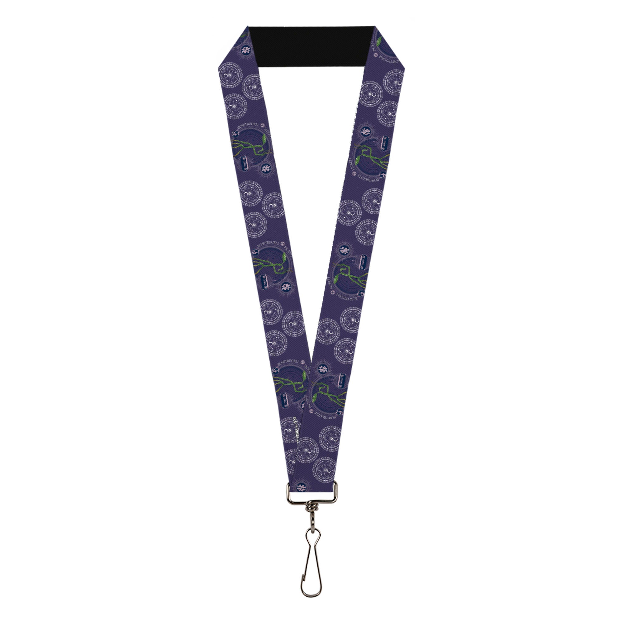 Lanyard - 1.0" - BOWTRUCKLE PICKETT Pose Icons Purples Blues White Lanyards Fantastic Beasts and Where to Find Them