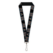 Lanyard - 1.0" - The Crimes of Grindelwald PICK A SIDE Black Blues Orange Lanyards Fantastic Beasts and Where to Find Them