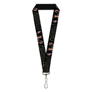 Lanyard - 1.0" - FANTASTIC BEASTS THE CRIMES OF GRINDELWALD 3-Character Group Pose Black Silvers Lanyards Fantastic Beasts and Where to Find Them