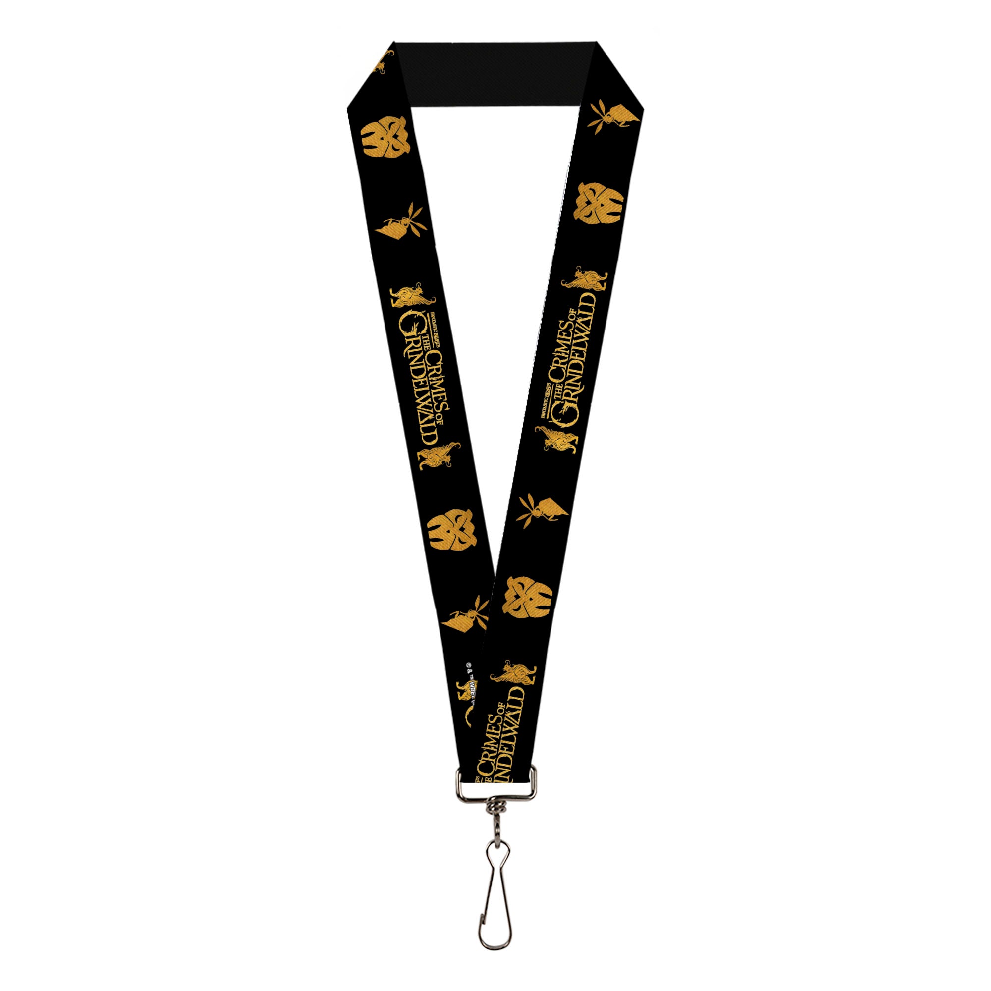 Lanyard - 1.0" - NEWT SCAMANDER FANTASTIC BEASTS AND WHERE TO FIND THEM Icons Black Golds Lanyards Fantastic Beasts and Where to Find Them
